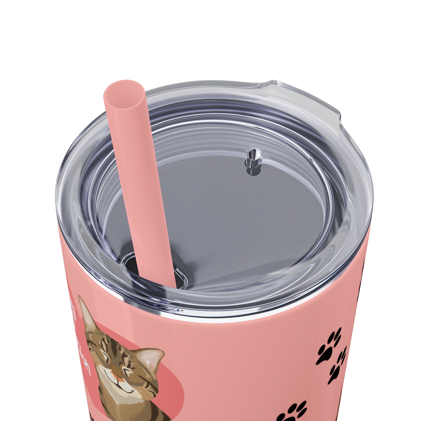 Skinny Tumbler with Straw, 20oz