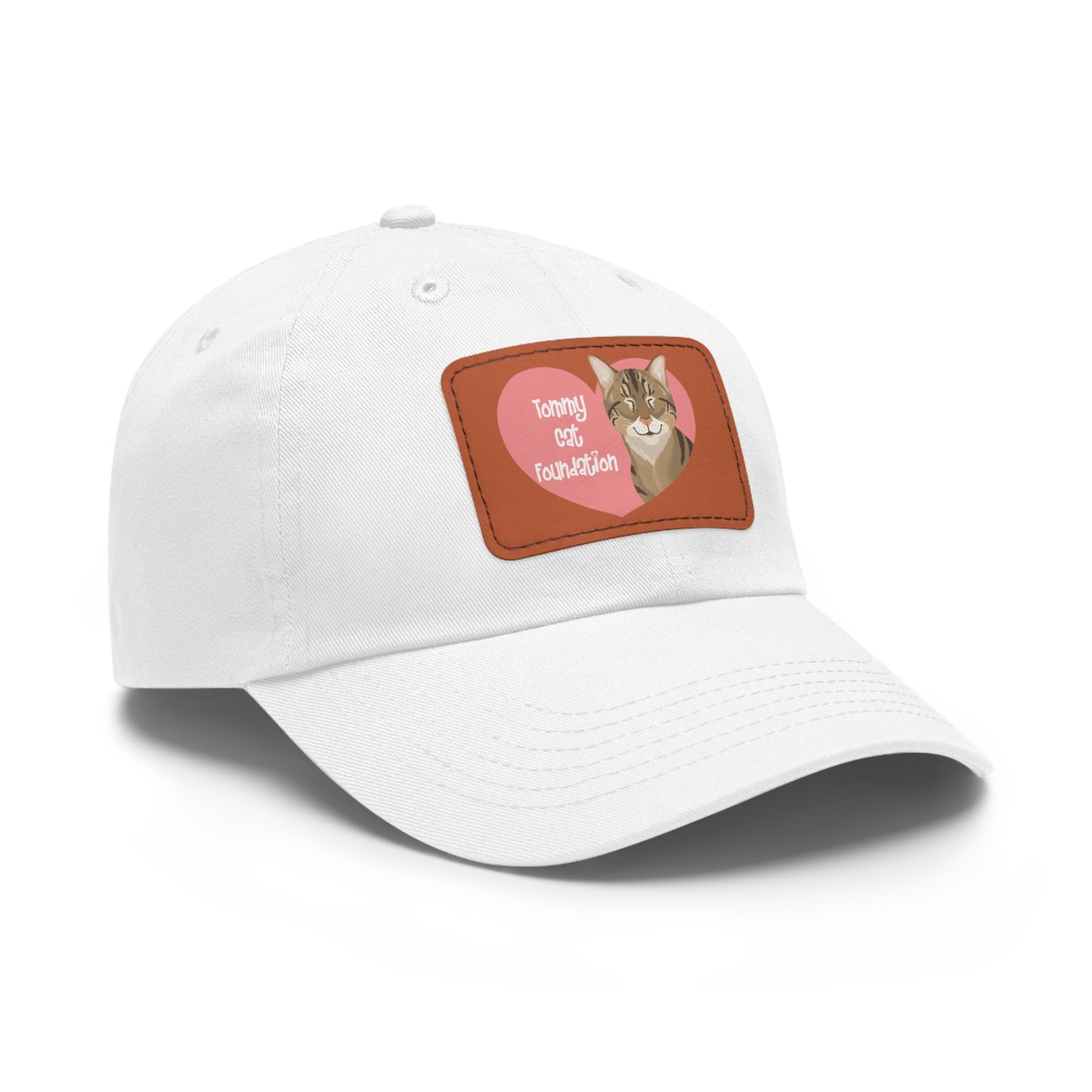 Dad Hat with Leather Patch (Rectangle)