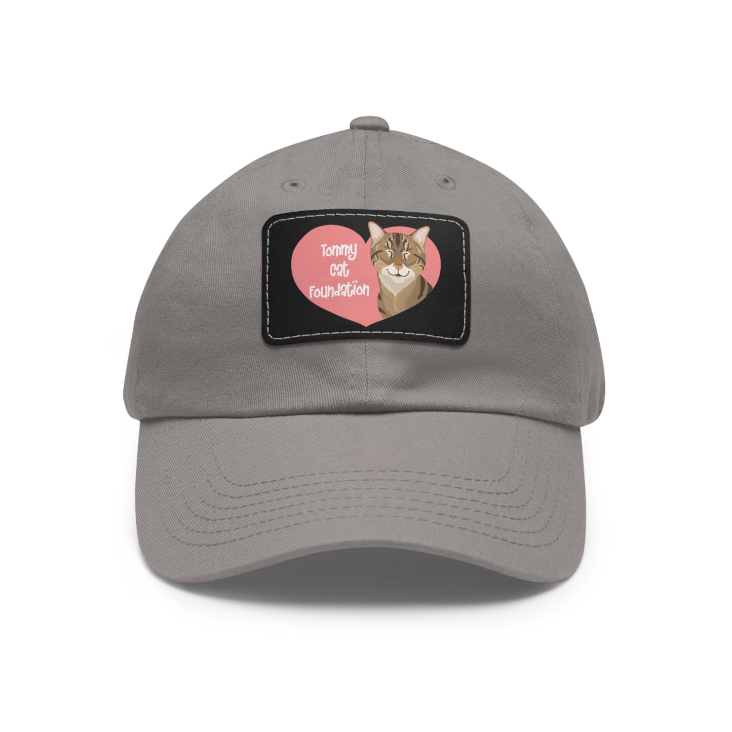 Dad Hat with Leather Patch (Rectangle)