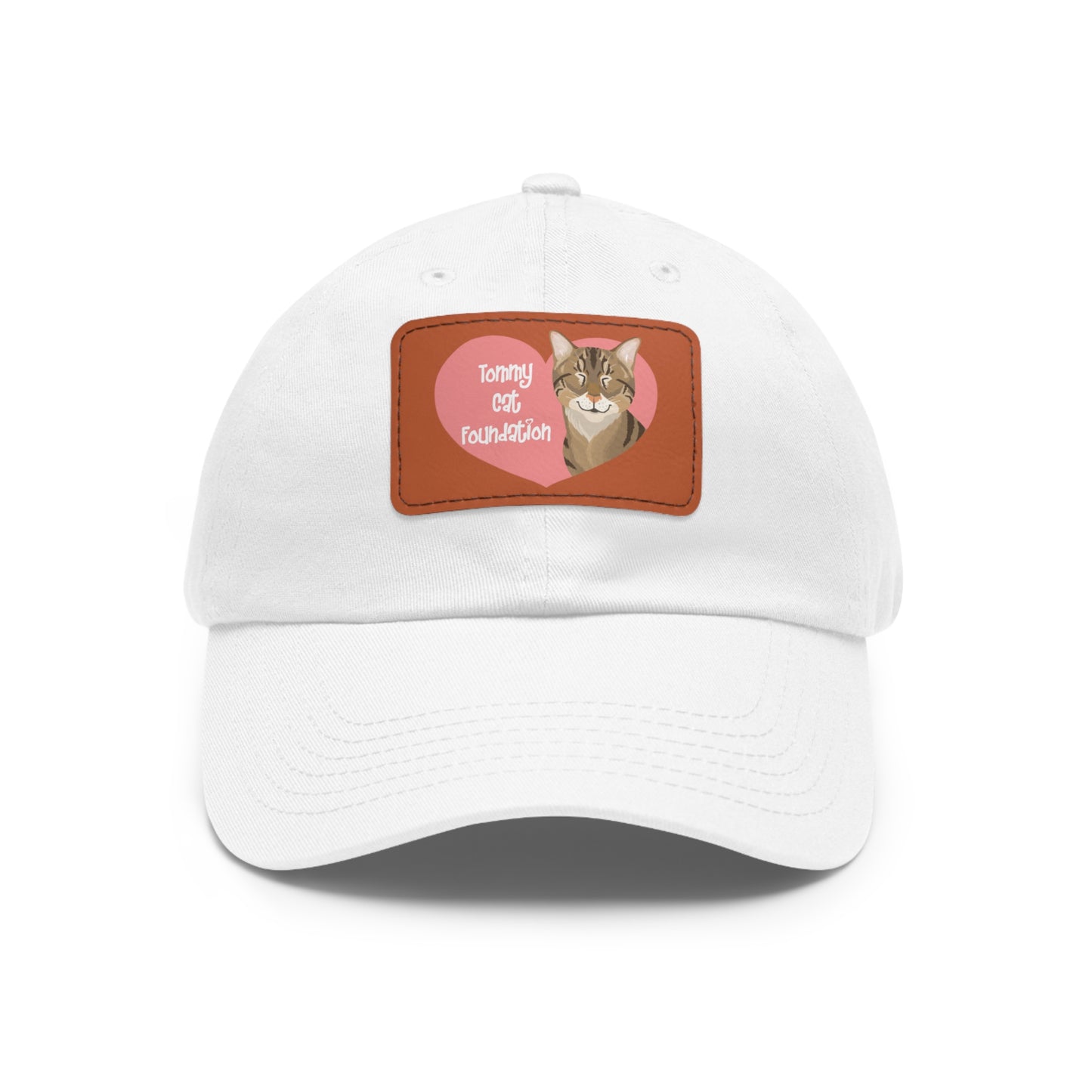 Dad Hat with Leather Patch (Rectangle)