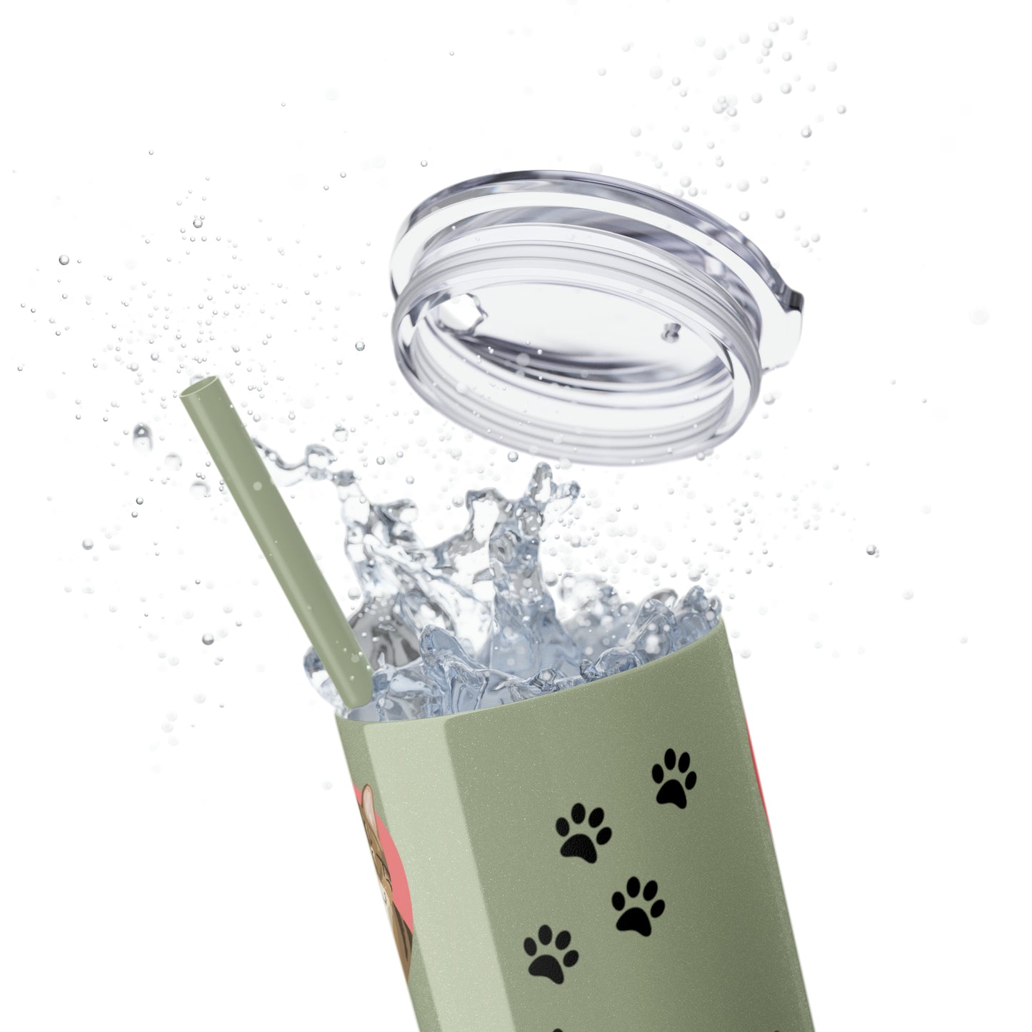 Skinny Tumbler with Straw, 20oz