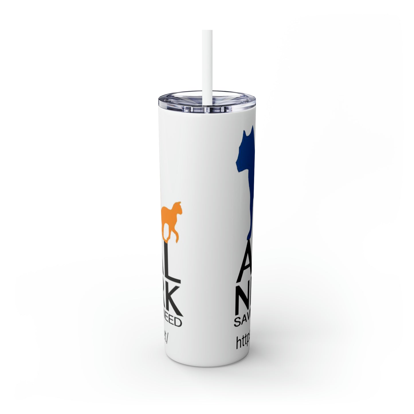 Skinny Tumbler with Straw, 20oz