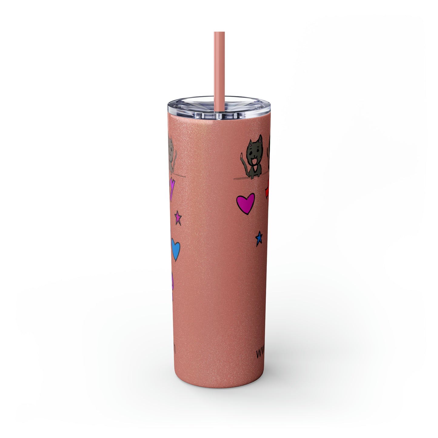 Skinny Tumbler with Straw, 20oz