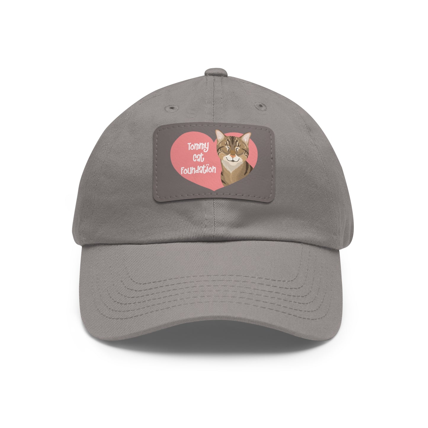 Dad Hat with Leather Patch (Rectangle)