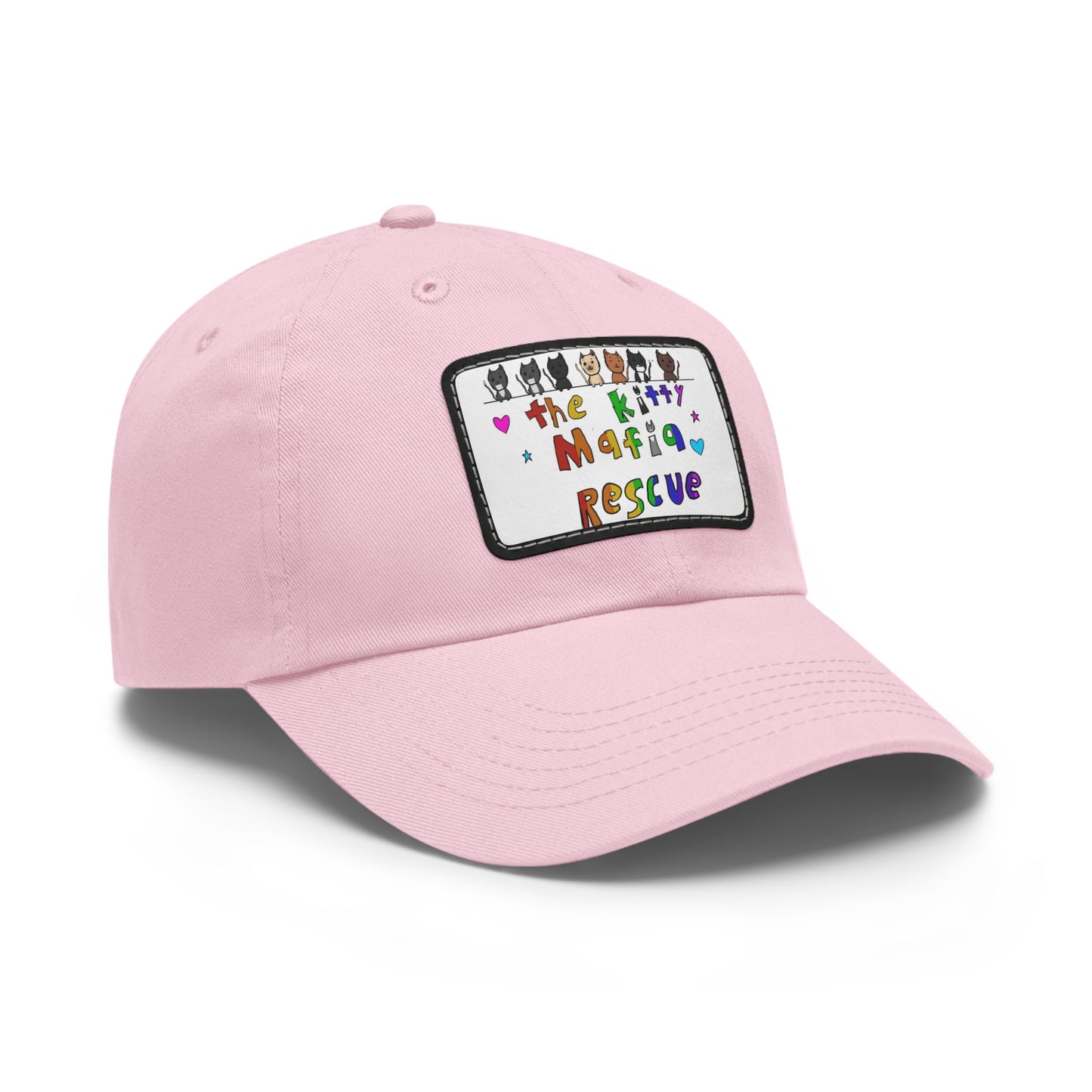 Dad Hat with Leather Patch (Rectangle)