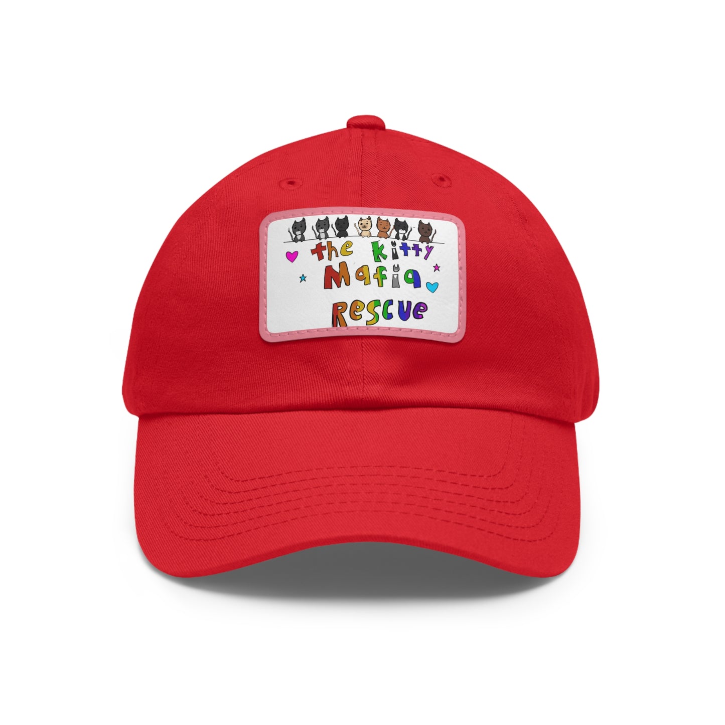 Dad Hat with Leather Patch (Rectangle)