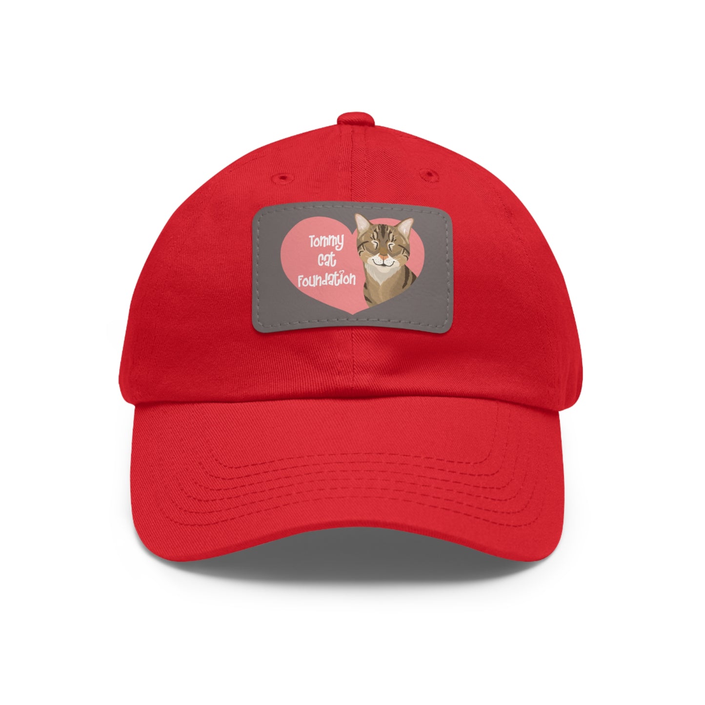 Dad Hat with Leather Patch (Rectangle)