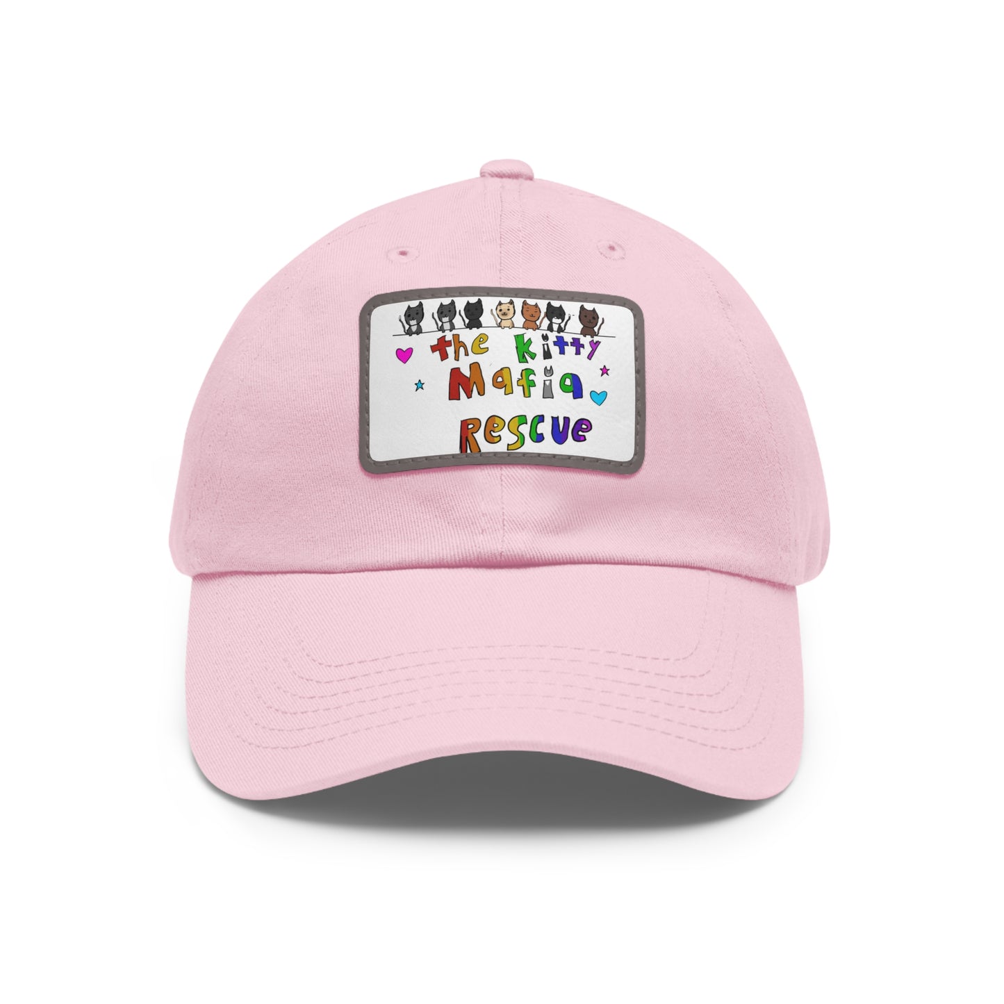 Dad Hat with Leather Patch (Rectangle)