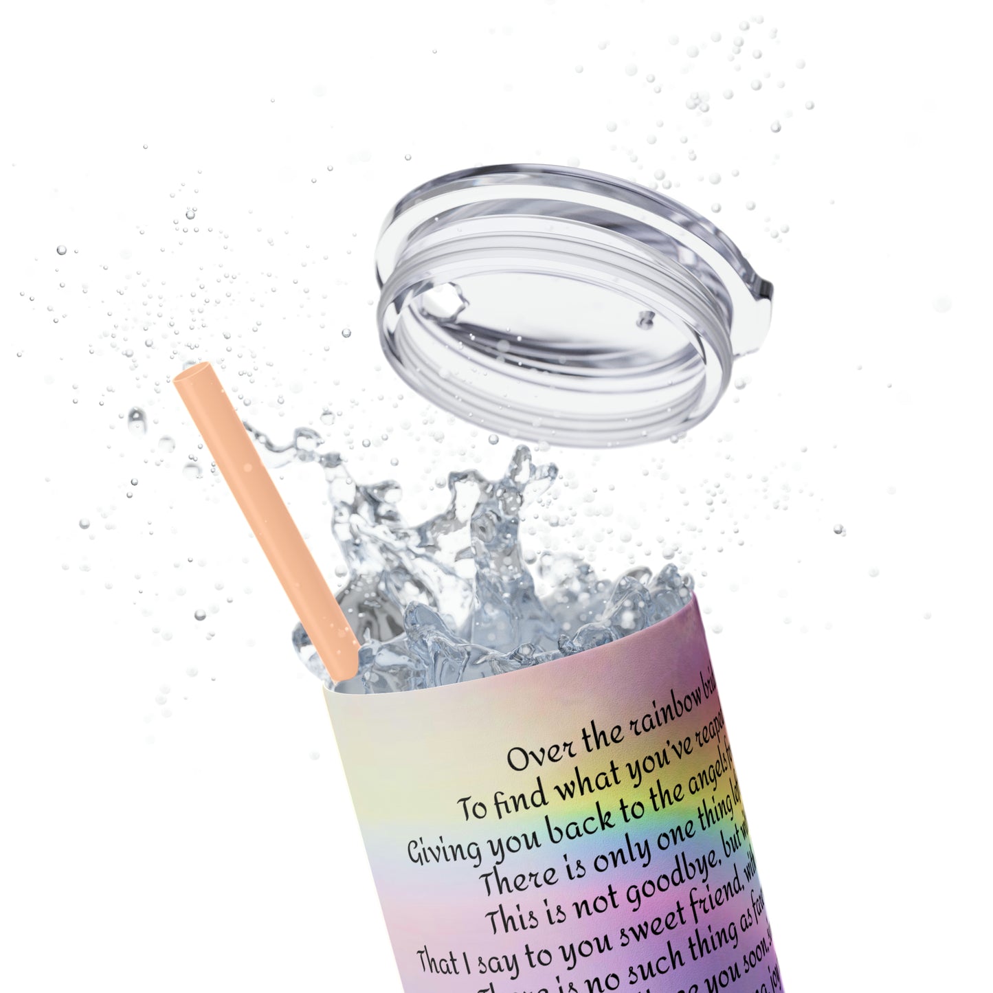 Skinny Tumbler with Straw, 20oz