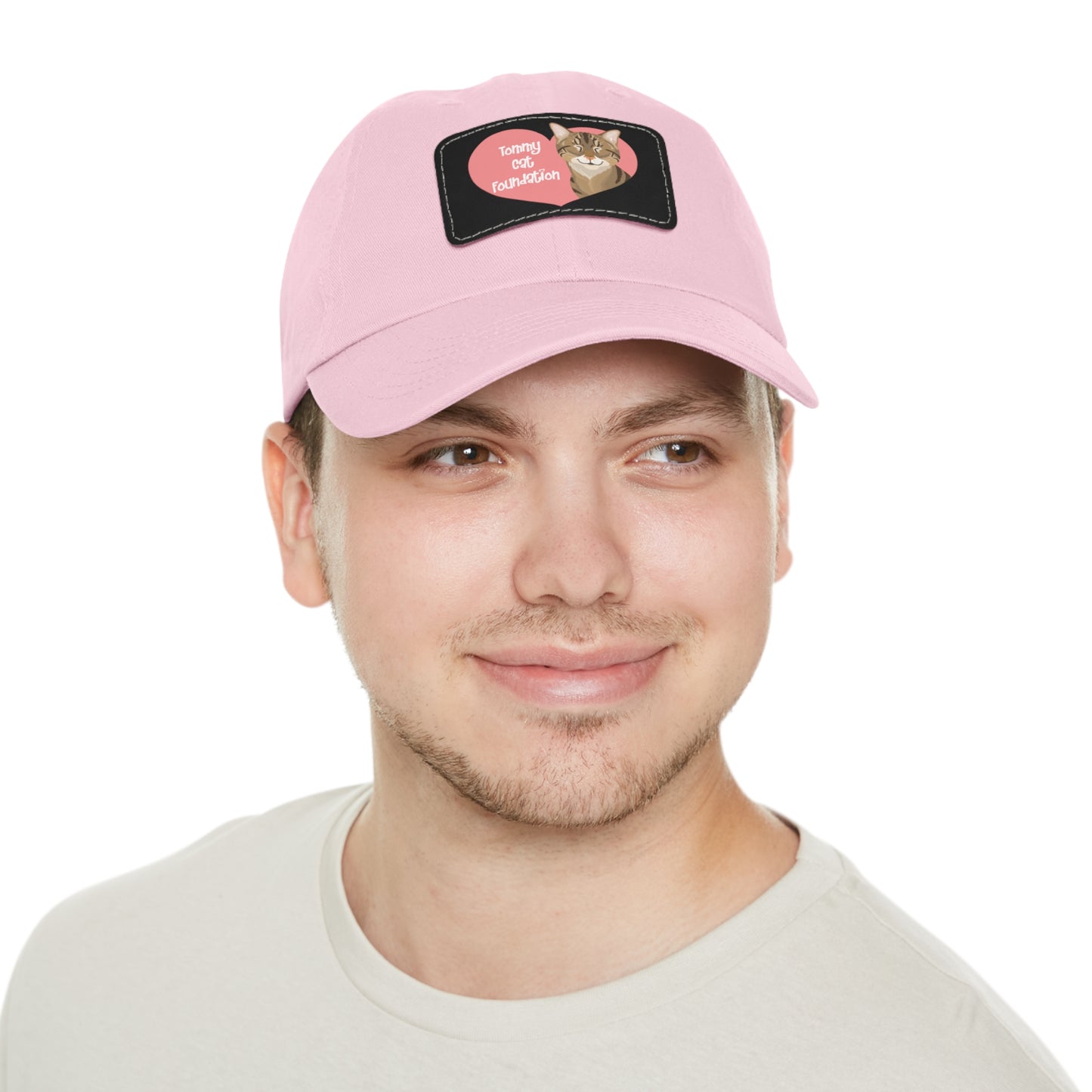 Dad Hat with Leather Patch (Rectangle)