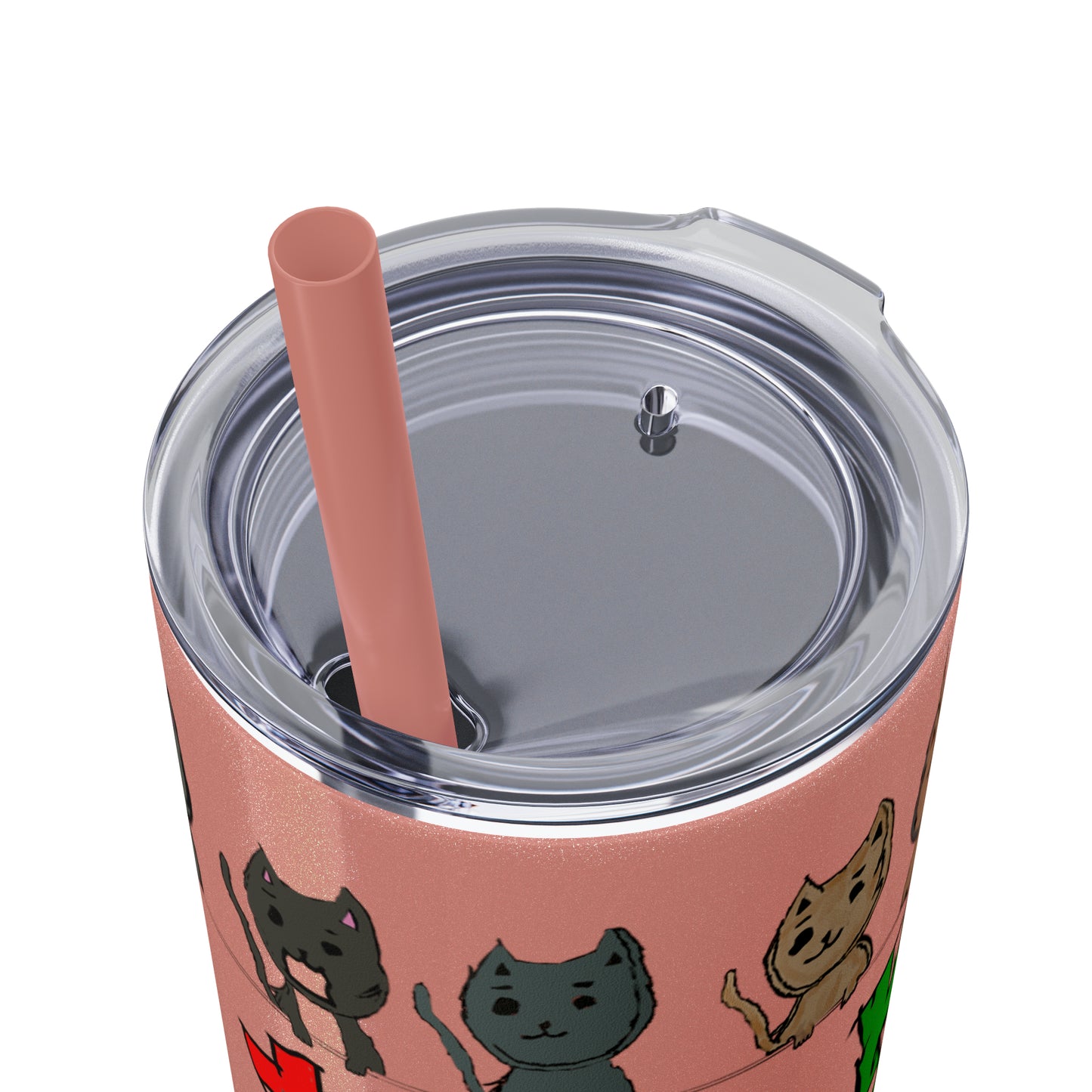 Skinny Tumbler with Straw, 20oz