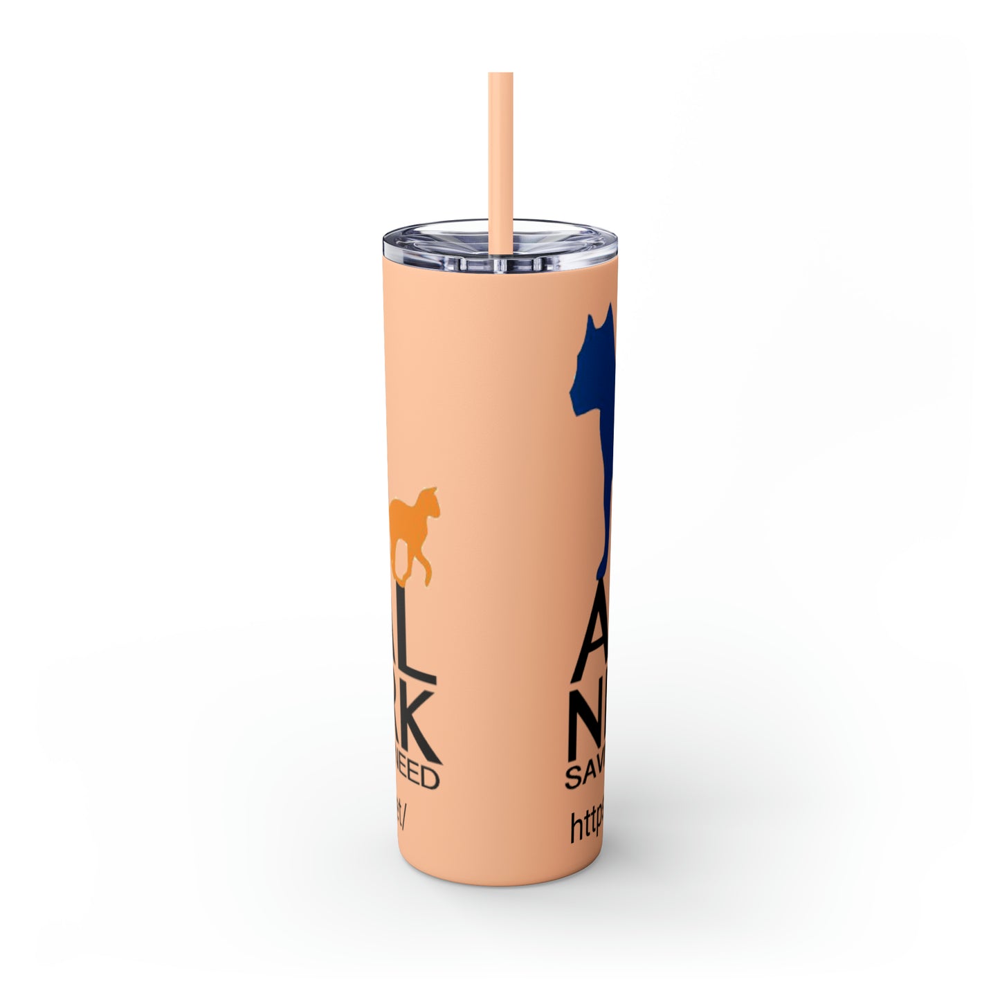 Skinny Tumbler with Straw, 20oz