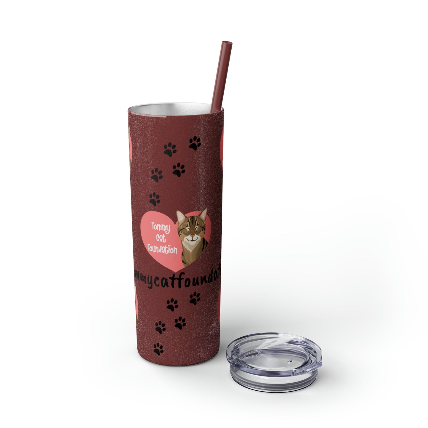 Skinny Tumbler with Straw, 20oz