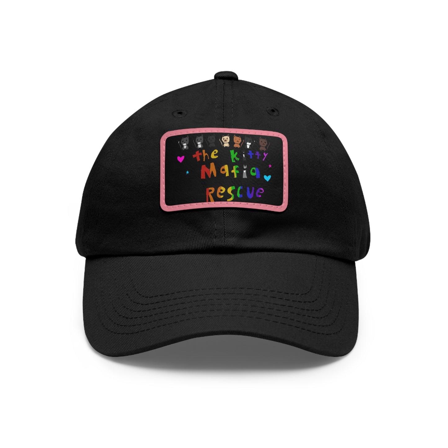 Dad Hat with Leather Patch (Rectangle)