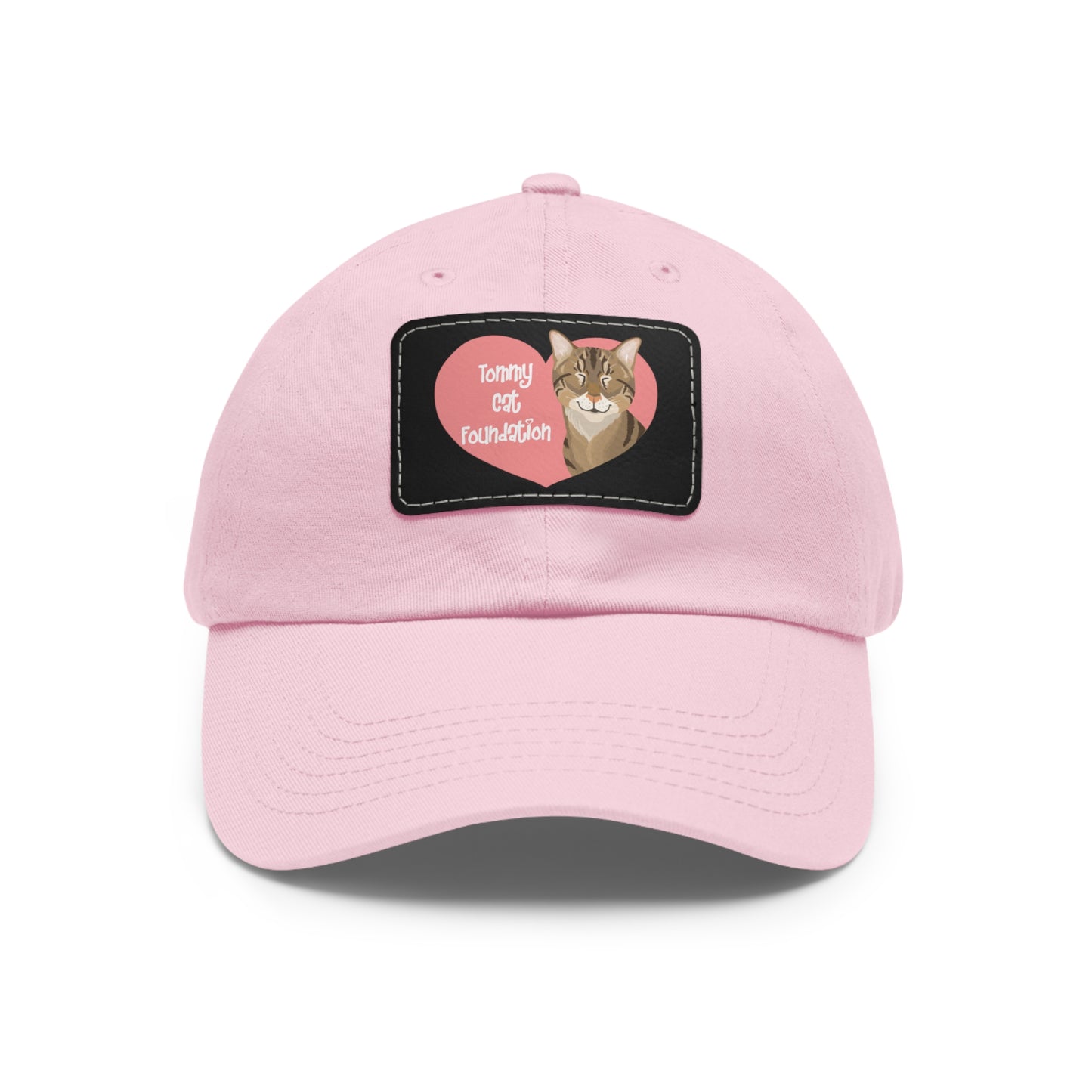 Dad Hat with Leather Patch (Rectangle)