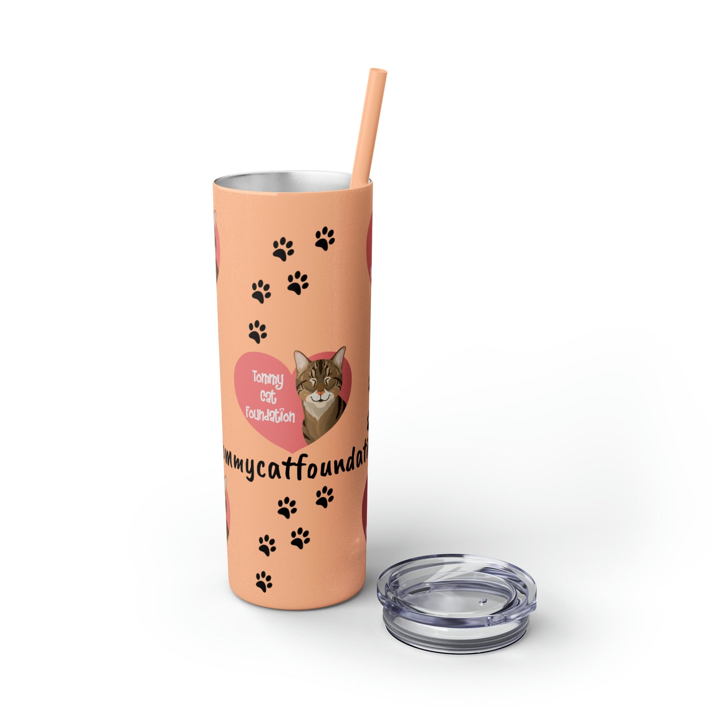 Skinny Tumbler with Straw, 20oz