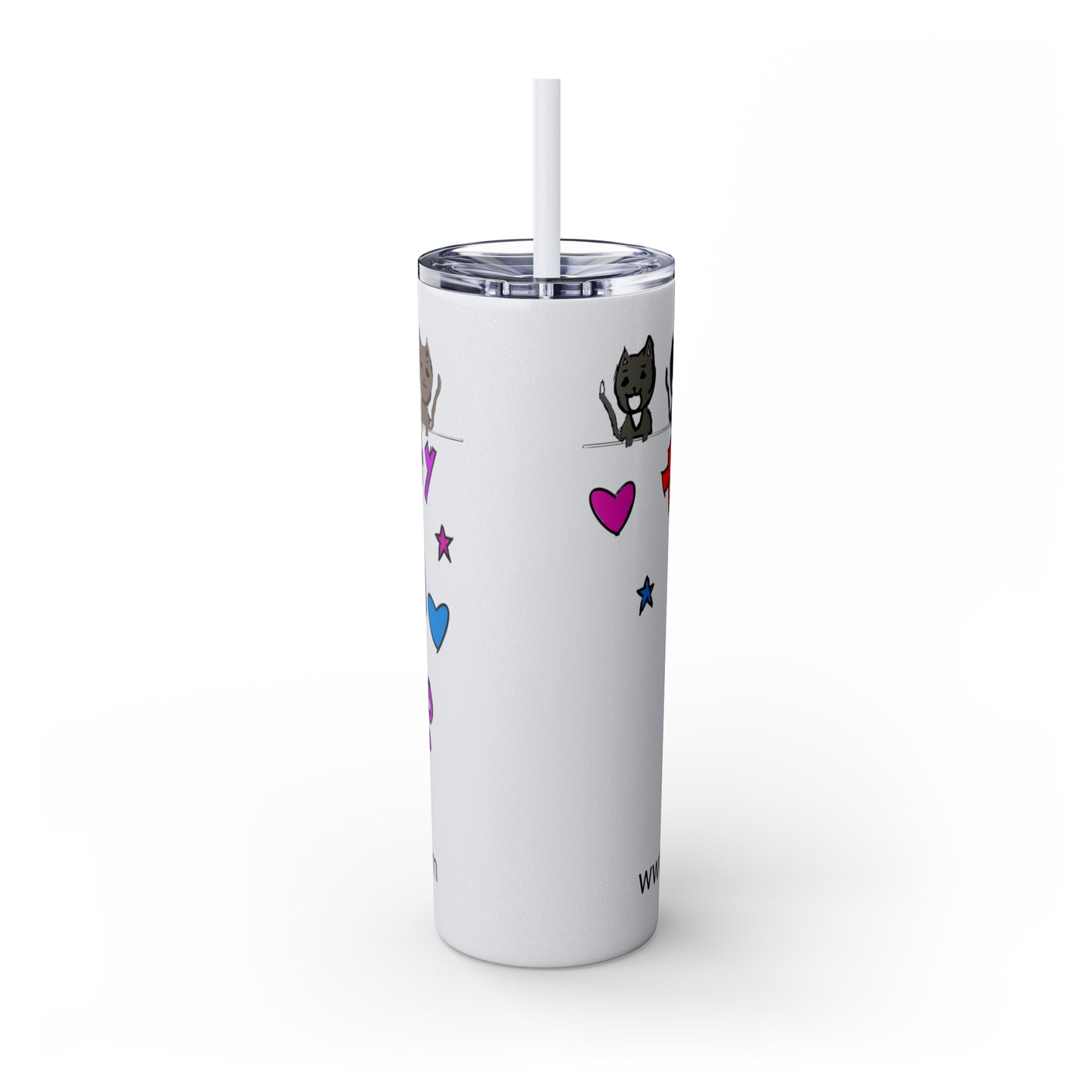 Skinny Tumbler with Straw, 20oz