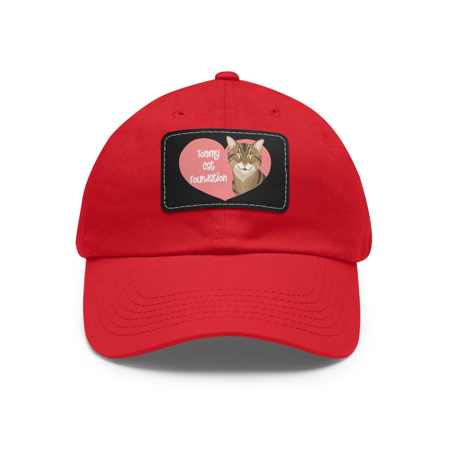 Dad Hat with Leather Patch (Rectangle)