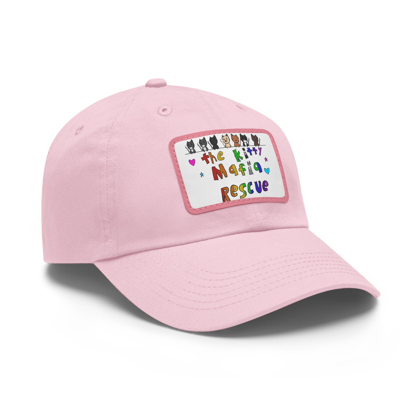 Dad Hat with Leather Patch (Rectangle)