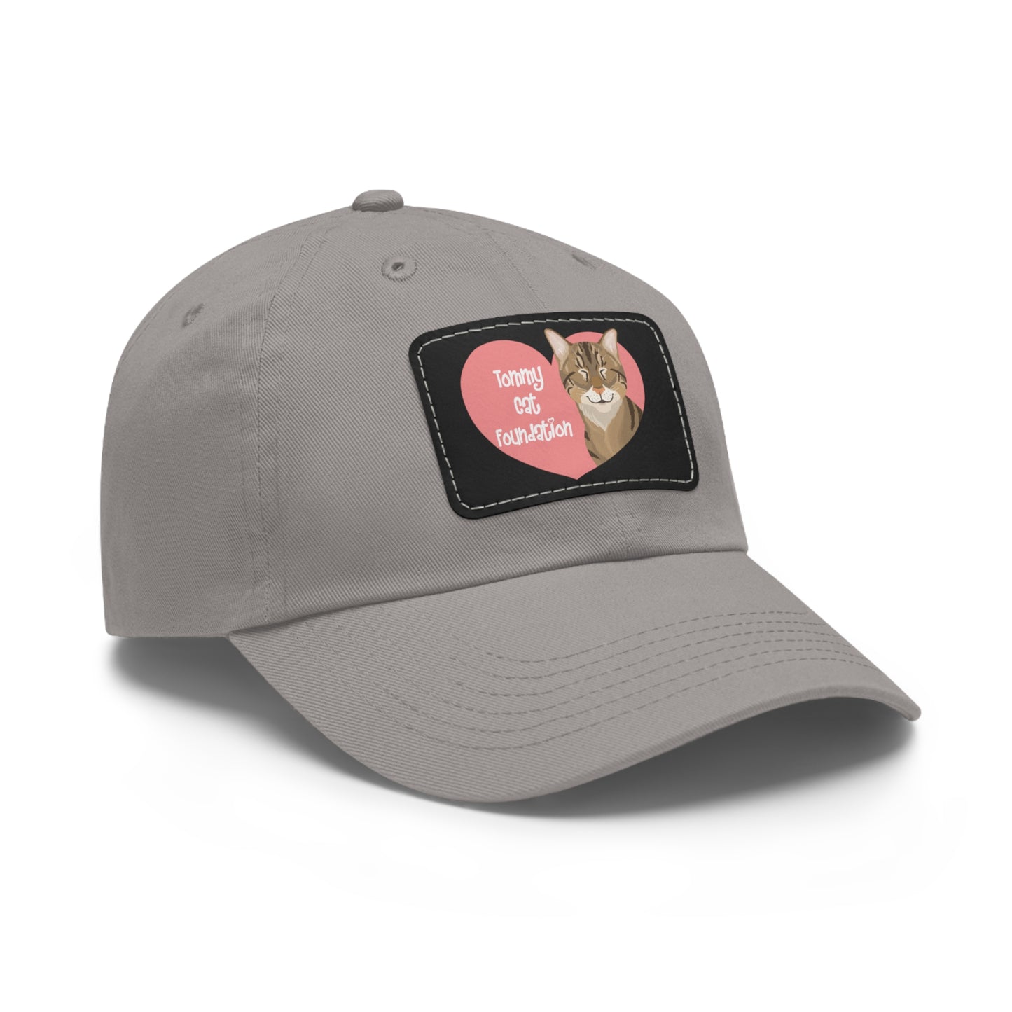 Dad Hat with Leather Patch (Rectangle)